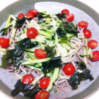 ダイエットに☆さっぱり蕎麦サラダ